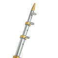 TACO Marine HD 15' Aluminum Tele-Outrigger Poles Sport Fishing / Outrigger Poles OT Series - OT-0541VEL15-HD