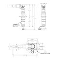 TACO Marine Grand Slam -180 Mount 1-1/2" Outrigger Pair Arm Facing Forward - GS390