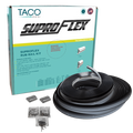 TACO Marine Suproflex Medium Rub Rail Kit 2" X 29/32" 60' Black with Chrome Insert - V11-9990BBK60-2