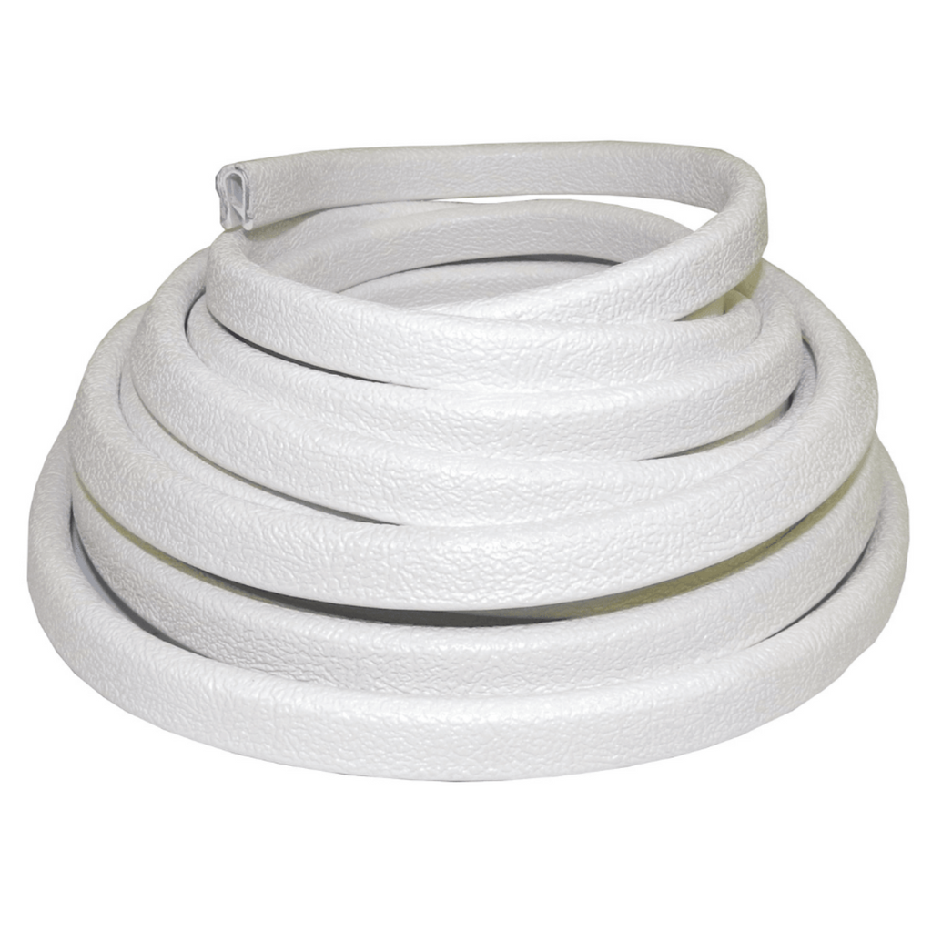 TACO Marine 250' White Flex Trim 1/4" Opening X 1/2" - V30-1008W250