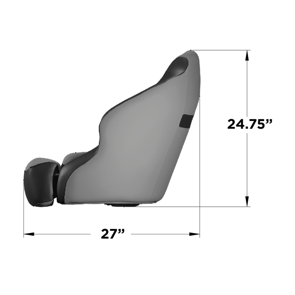 TACO Marine Limited Edition Anclote Bucket Seat, Ivory & Marble - BA1-25-OBS