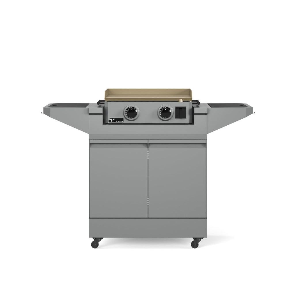 TYTUS Emberwood Gas Griddle with Grill and Prep Cart - TDT-CRT-GGRD