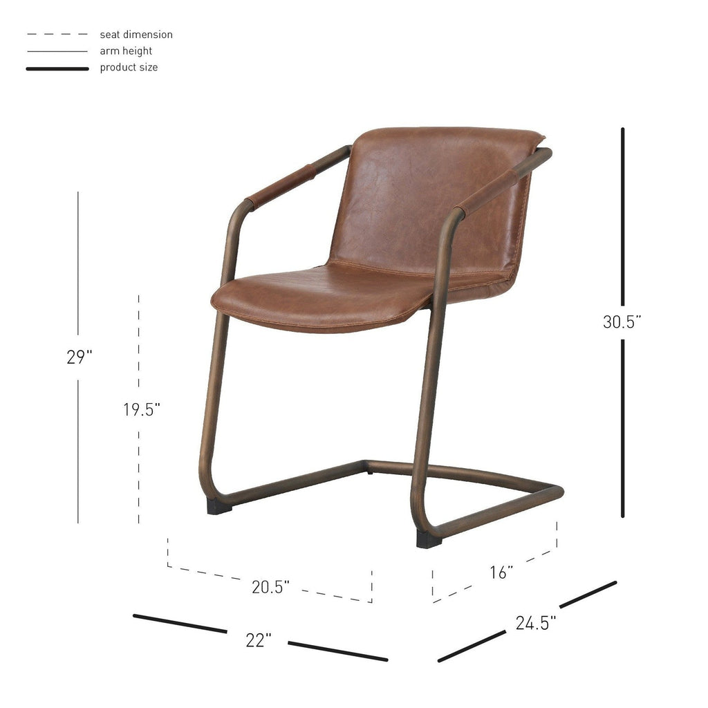 New Pacific Direct Indy PU Side Chair, (Set of 2) -  1060007-215