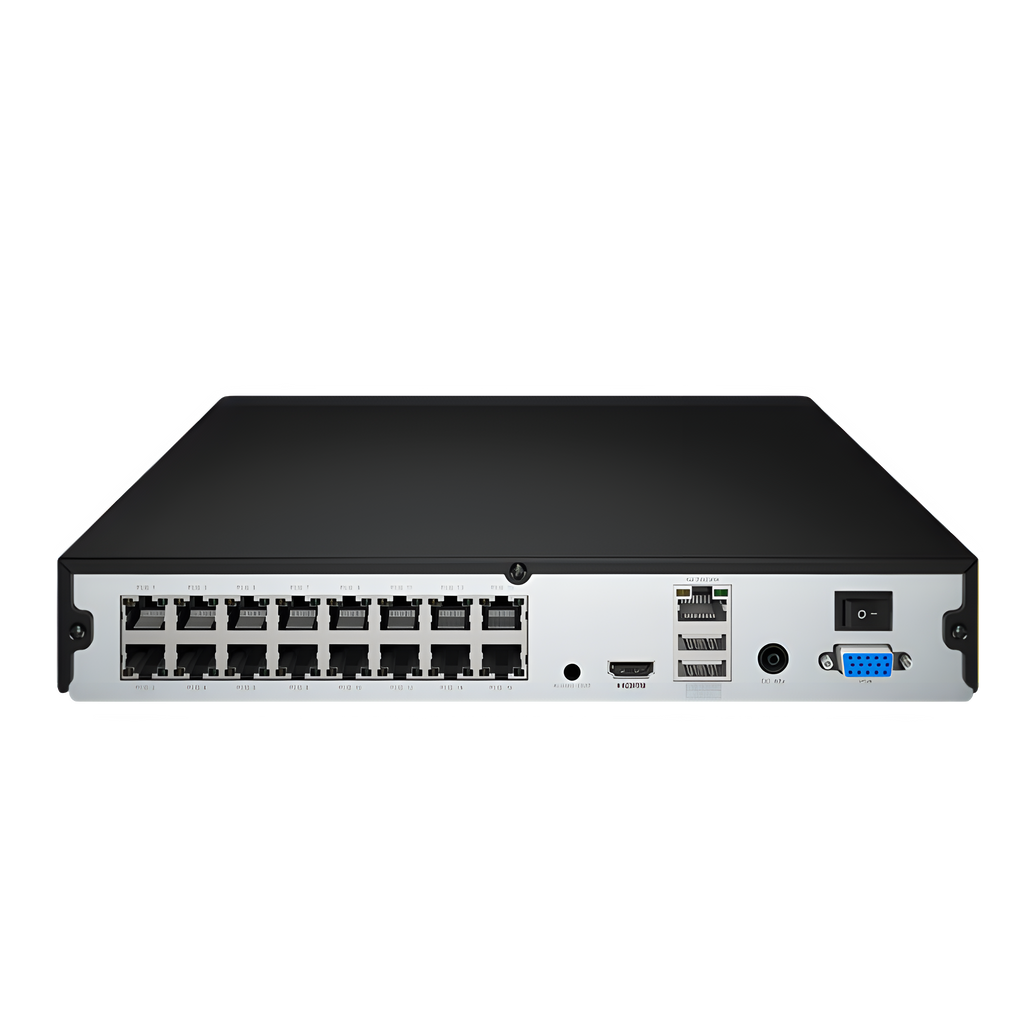 Zosi C225 4K 16 Channel PoE NVR Security System + 4TB Hard Drive - C225 4K 161