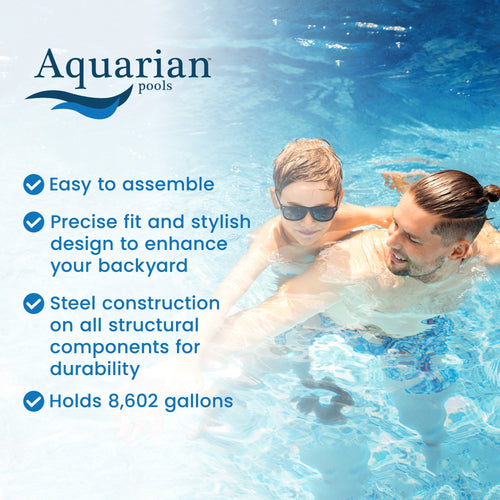 Aquarian Phoenix 18'x52" Round Steel Frame Above Ground Swimming Pool w/o Liner - 97217
