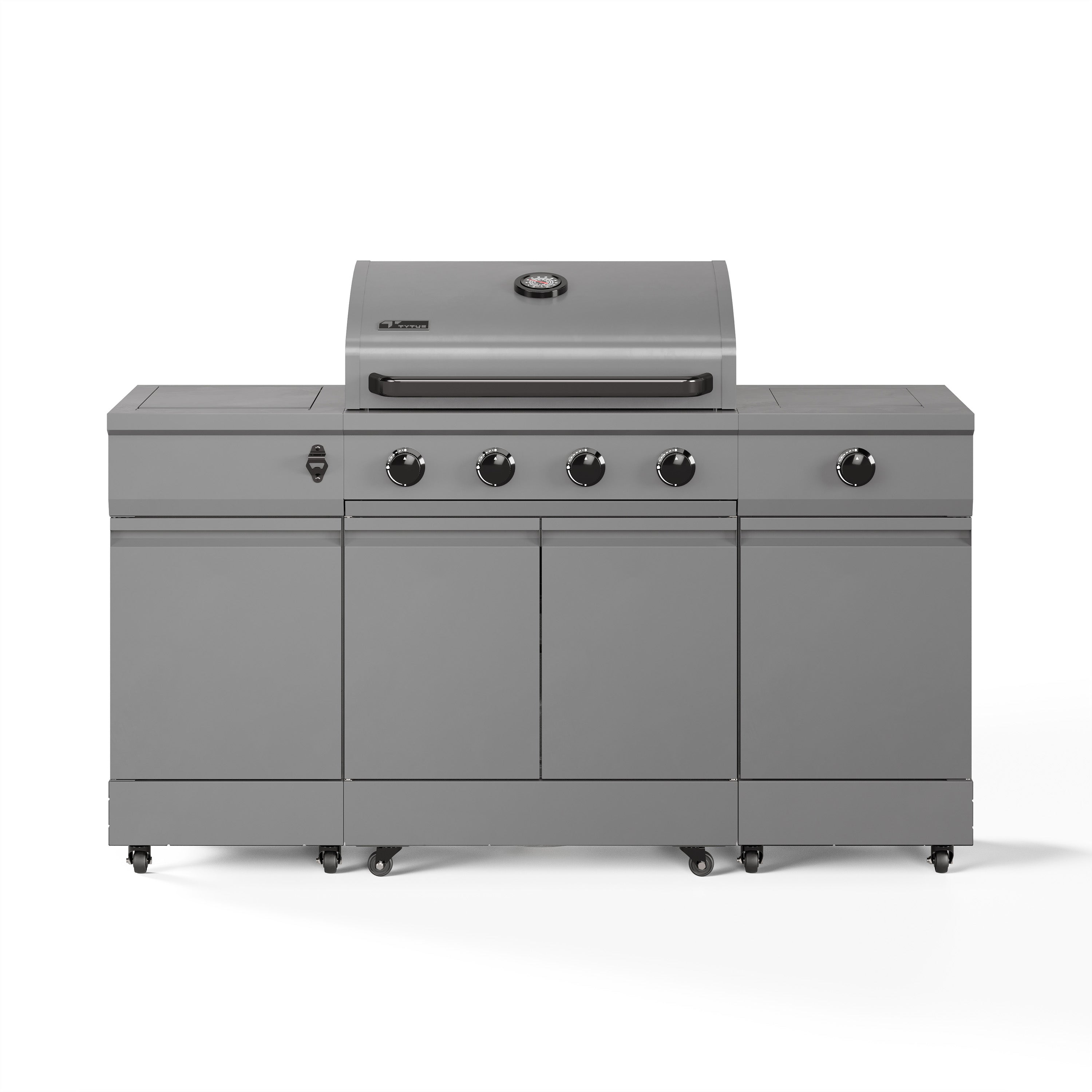 TYTUS Fresno 5-Burner LP/NG Convertible Grill in Gunmetal Gray - TDT-021-0101