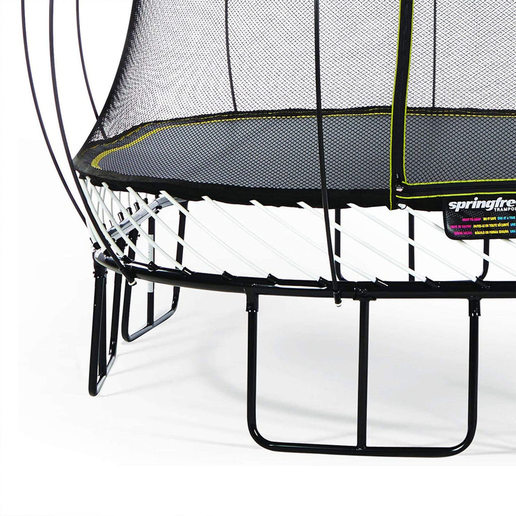 Springfree Trampoline Kids Outdoor Large Square 11 Ft Trampoline with Enclosure - 212964