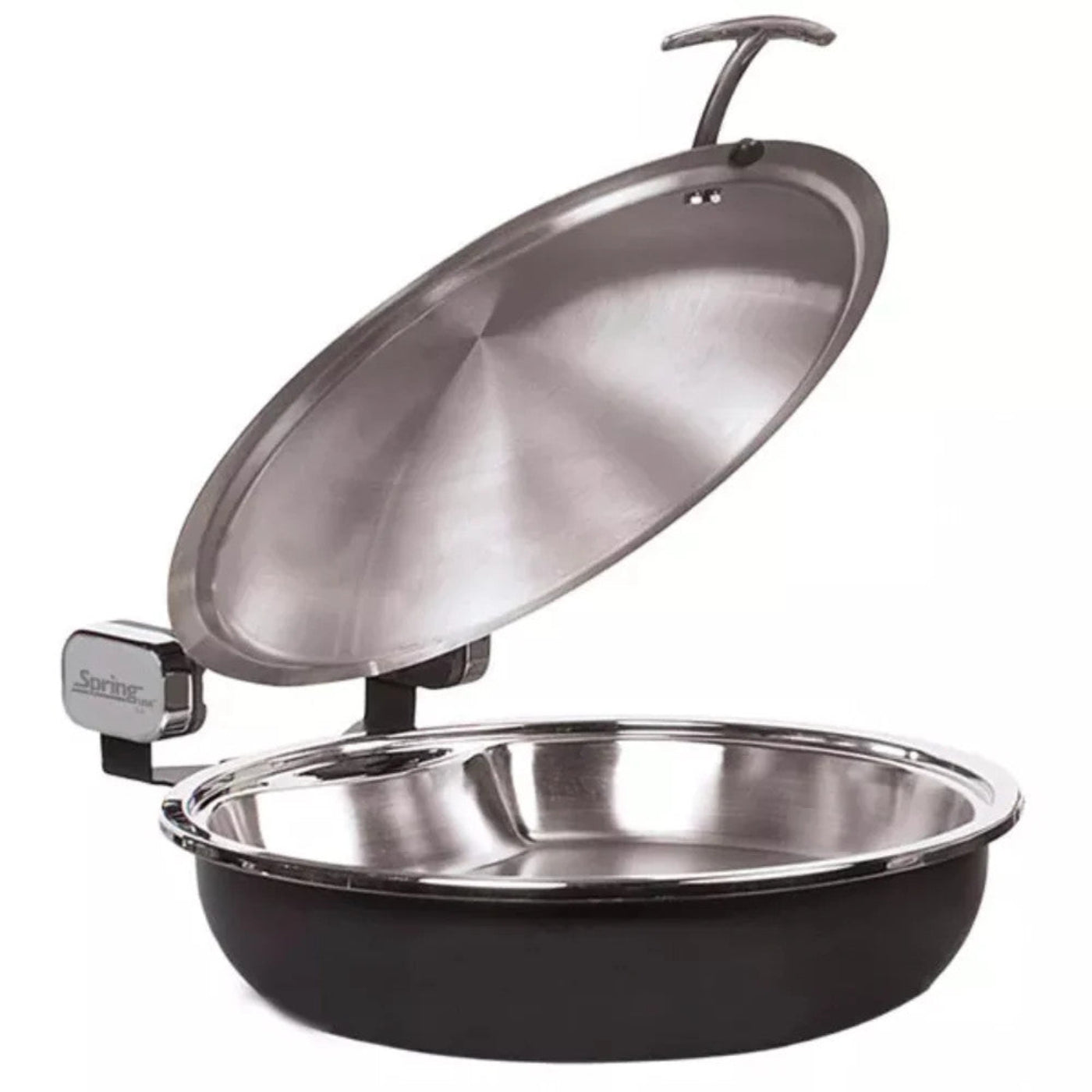 Spring USA 2382-8/36 Seasons Buffet Server, Sauteuse, Titanium w/Chrome Accents, 15 1-4" - SP2382836