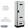 Salsbury 24" Wide Designer Wood Gear Locker - 30078GRY