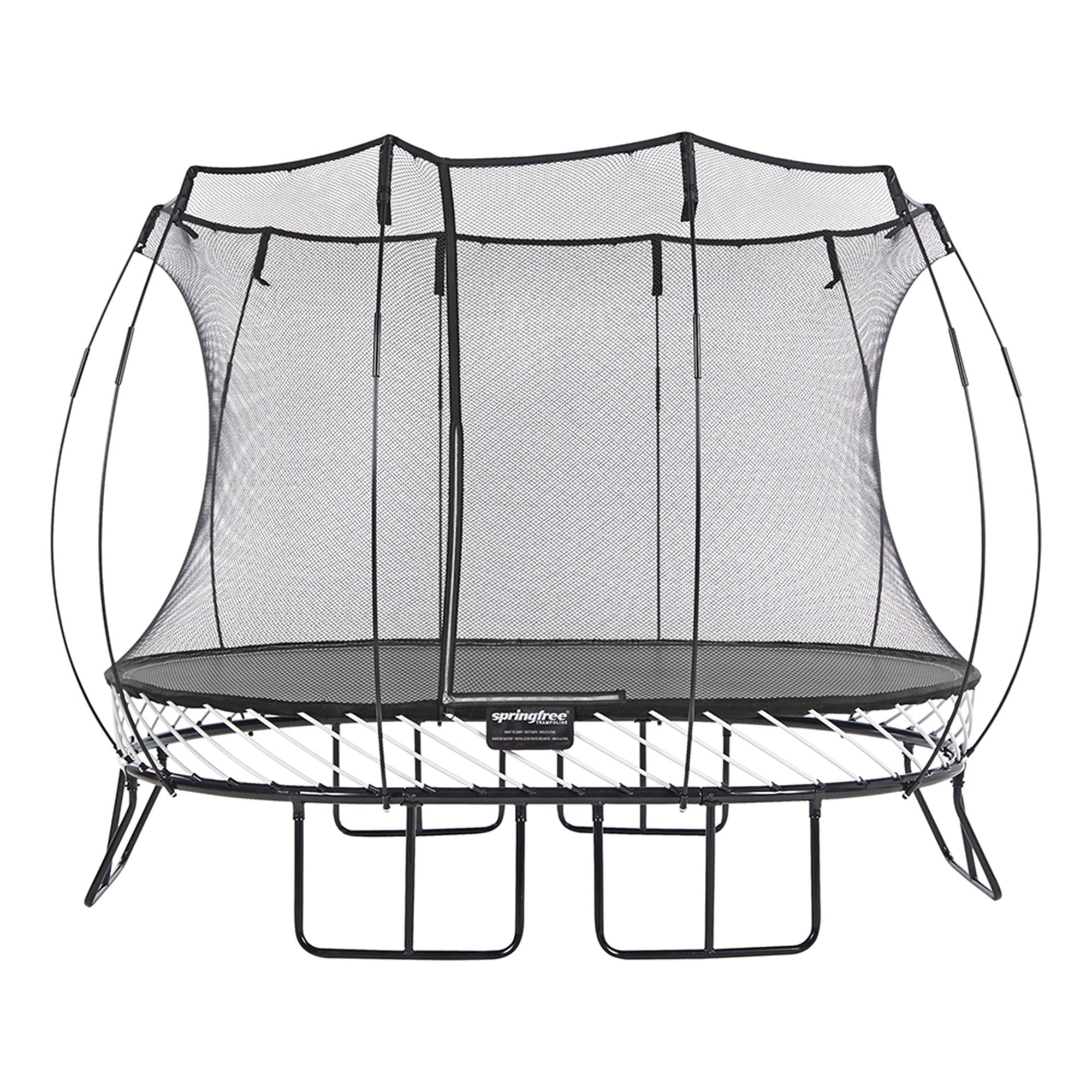 Springfree Trampoline Kids Oval 8 x 11 Ft Trampoline & FlexrHoop Basketball Game - 299720