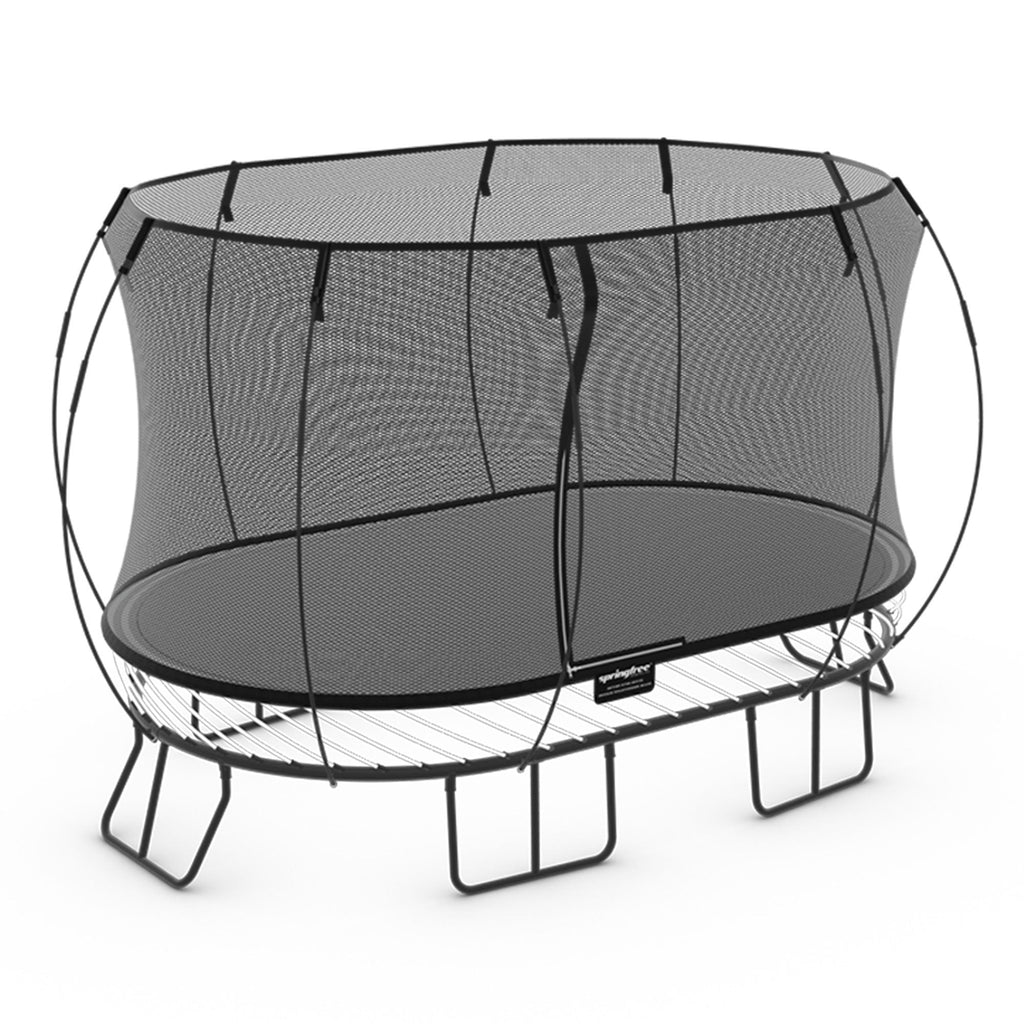 Springfree Trampoline Kids Oval 8 x 13Ft Trampoline & FlexrStep V2 Safety Ladder - 299727
