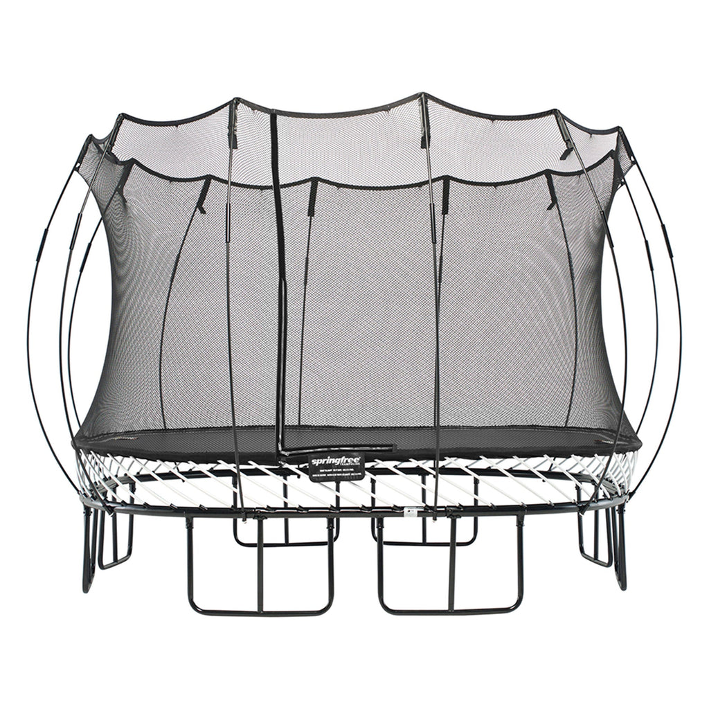 Springfree Trampoline Kids Square 11 Ft Trampoline & FlexrStep V2 Safety Ladder - 299775