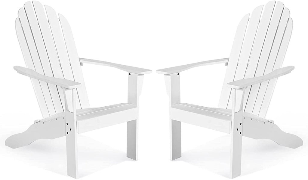 Tangkula Adirondack Chair,  for Patio Deck Lawn Backyard, Garden Adirondack Furniture - 4*OP70302GR