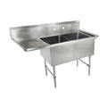 John Boos 2B16204-1D18L Two Compartment Sink with 18" Left Drainboard - JB2B162041D18L
