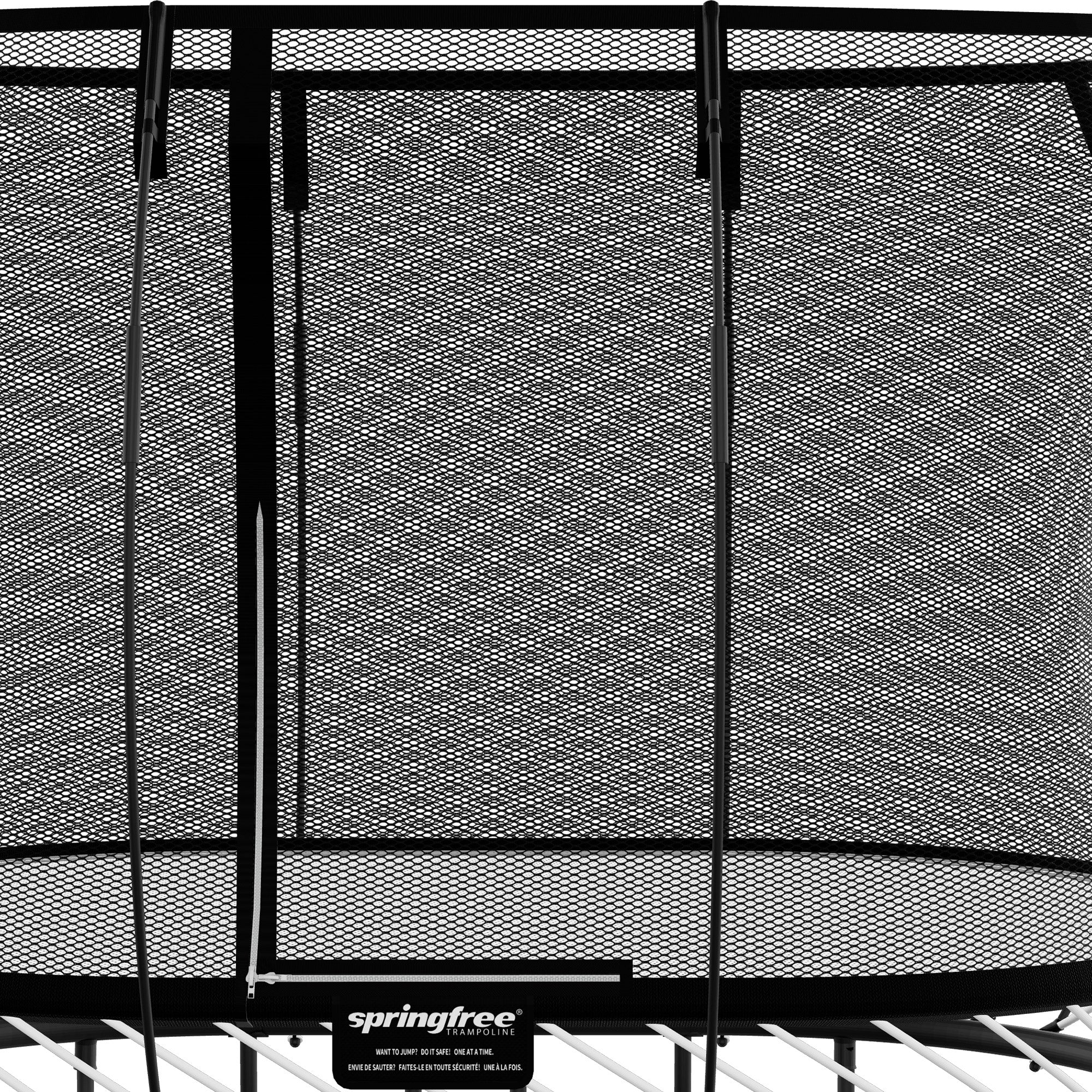 Springfree 6' x 9' Oval Outdoor Backyard Trampoline with FlexiNet and Soft Edge - 318740