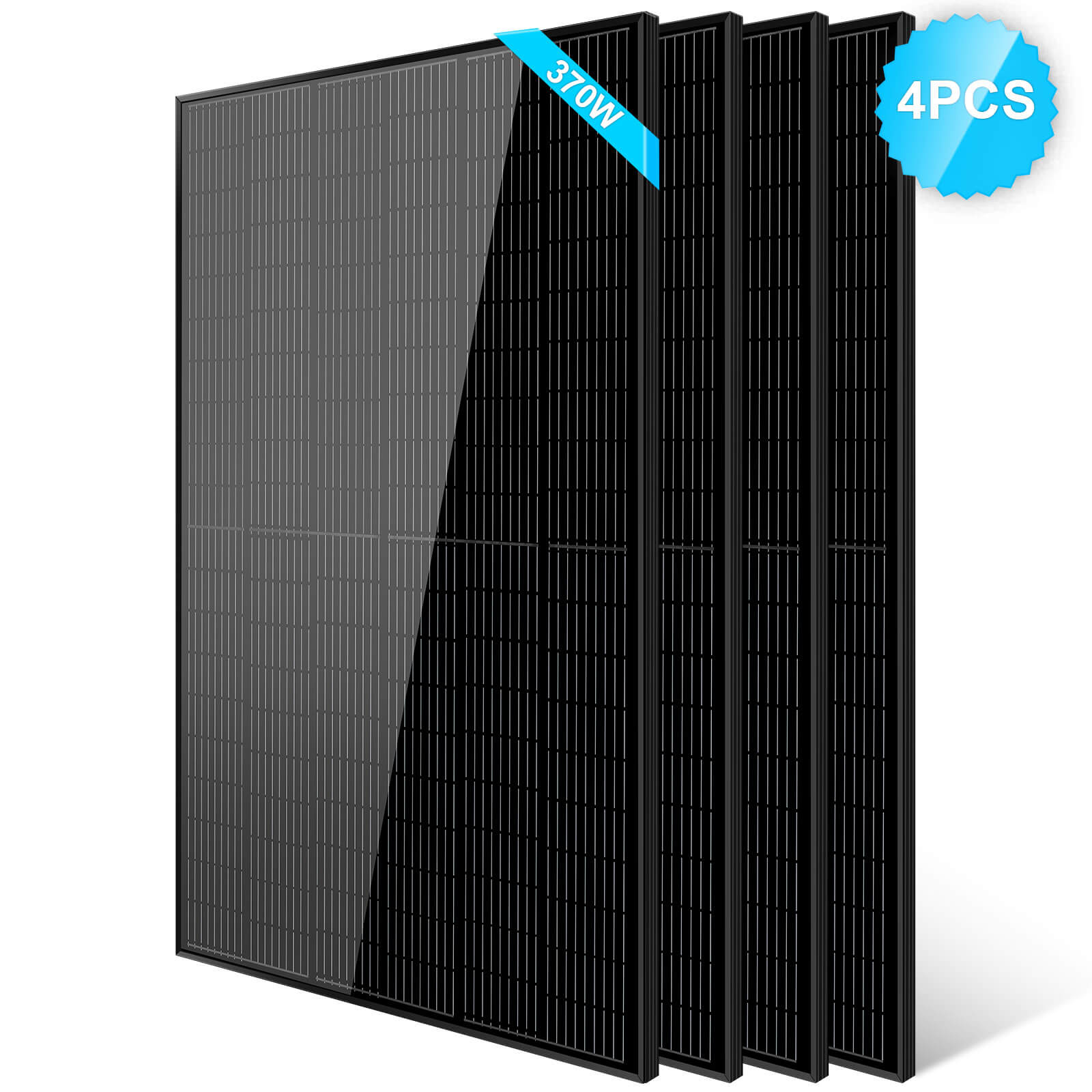 Sungold Power 370W Mono Black PERC Solar Panel UL 61730 - SG-370WMBx2