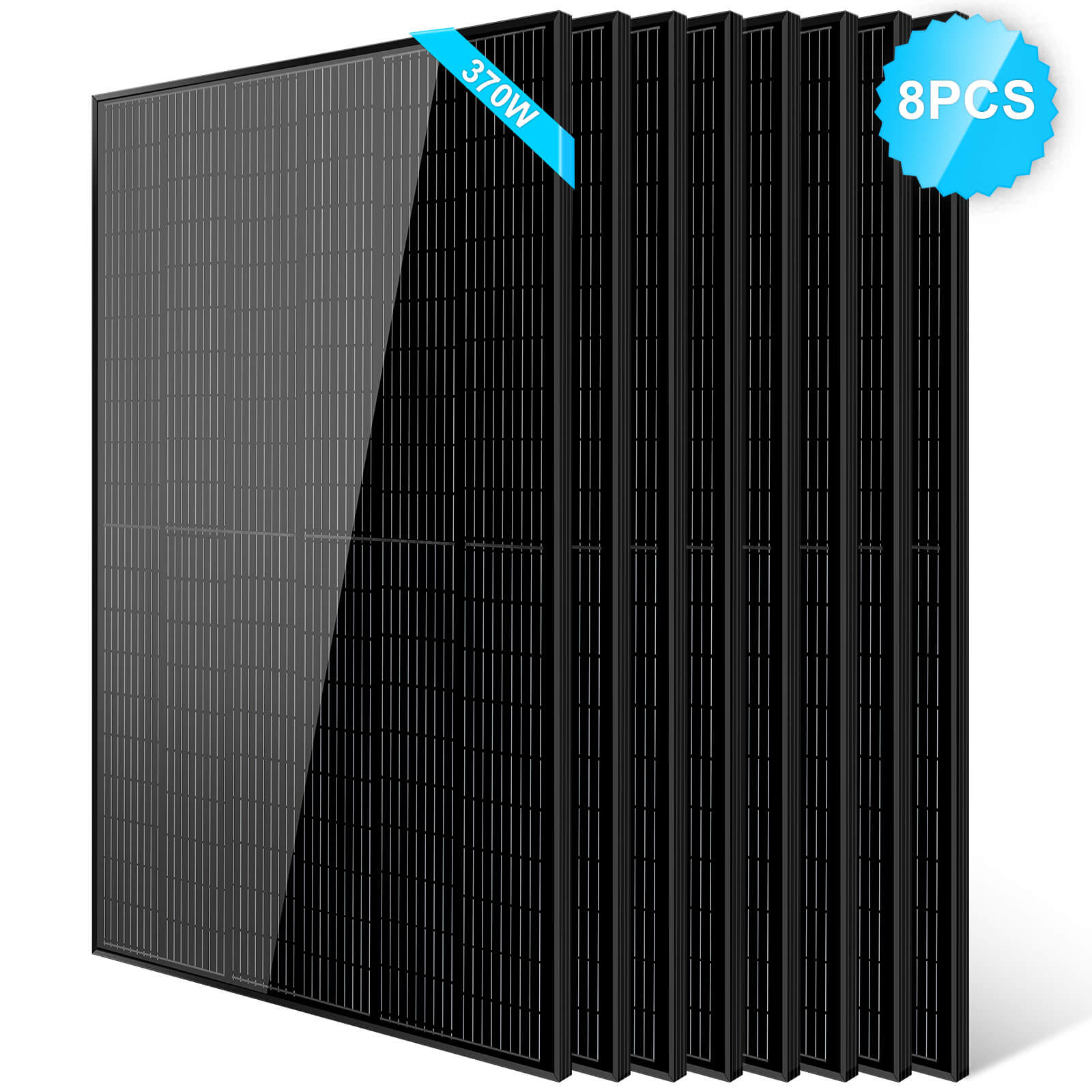 Sungold Power 370W Mono Black PERC Solar Panel UL 61730 - SG-370WMBx2