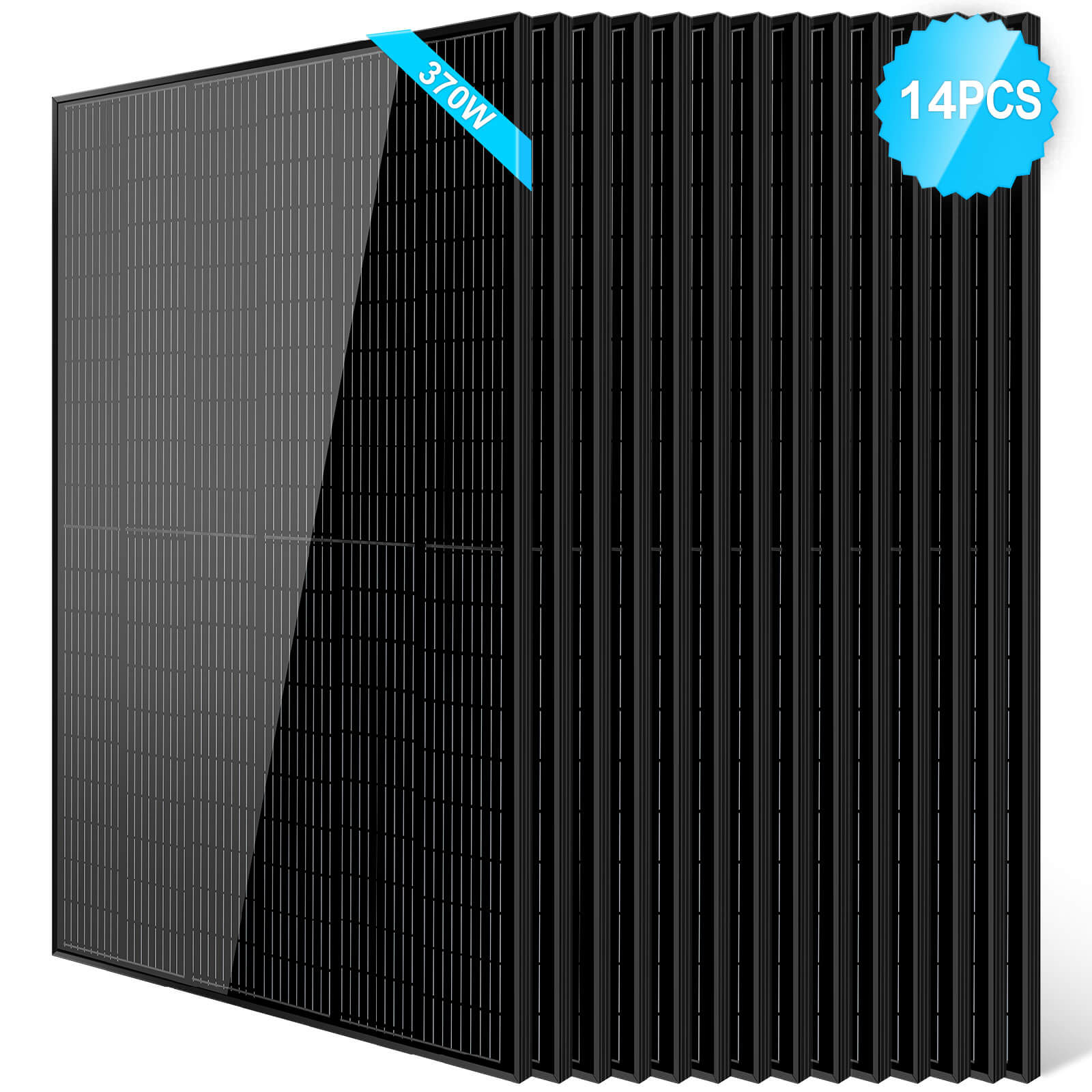 Sungold Power 370W Mono Black PERC Solar Panel UL 61730 - SG-370WMBx2
