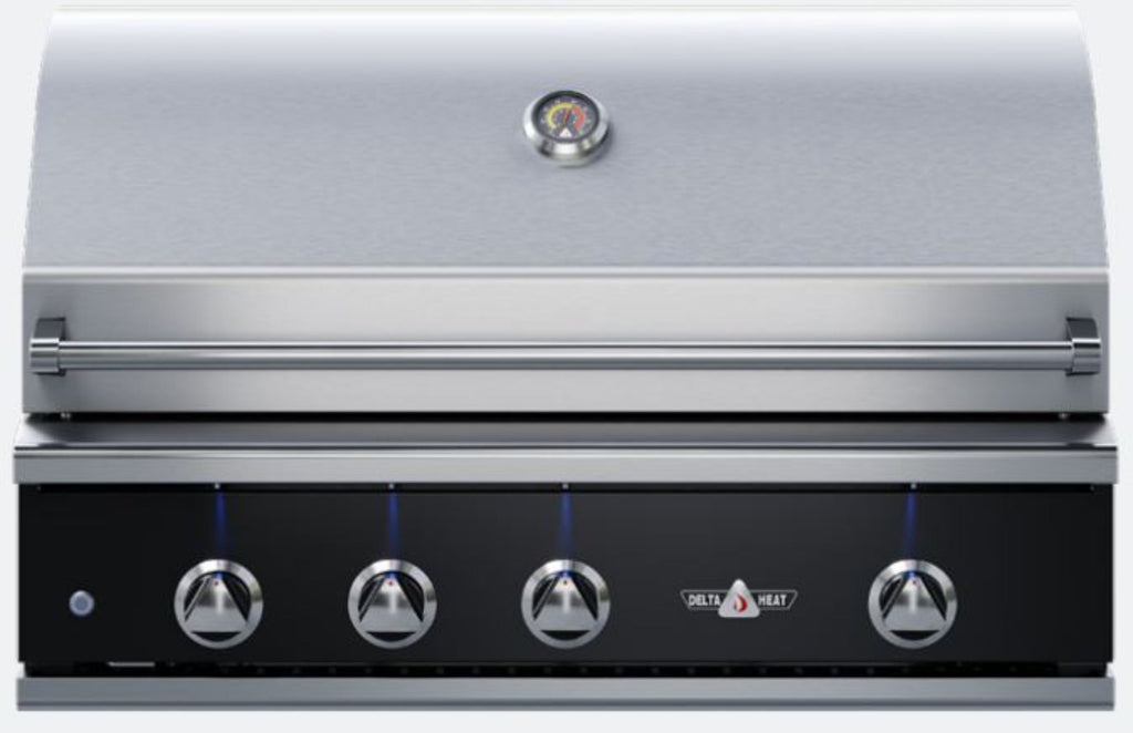 Delta Heat 38 Inch Black Propane Grill W/ Rotisserie and Sear Zone - DHBQ38RS-KL