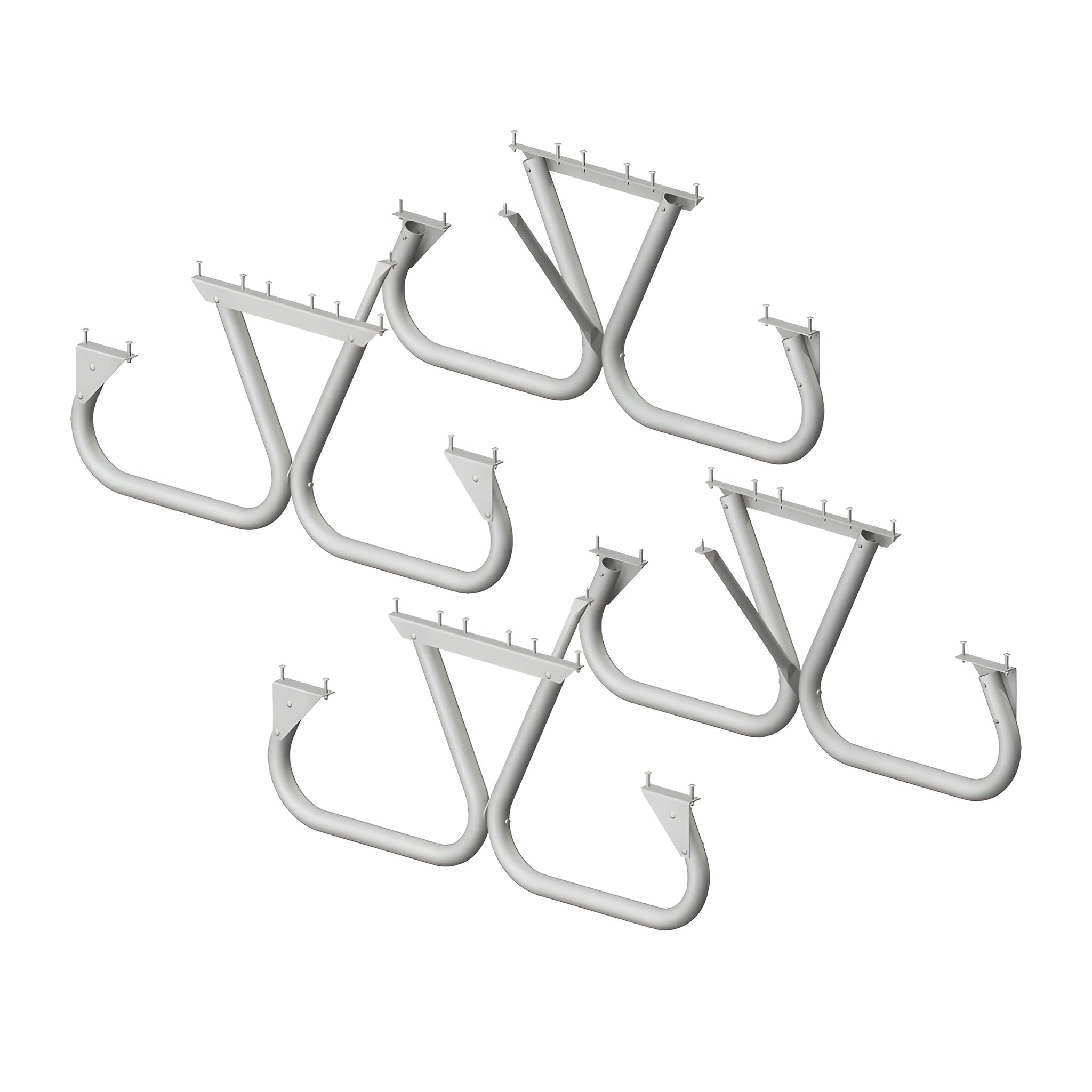 Pilot Rock 2 Pack 6'/8' Outdoor Steel Non Tip Picnic Table Leg Kits (Frame Only) - 415897