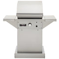 TEC Grills 26" Patio On Stainless Pedestal With Side Shelves (46")  -  PFR1LPPEDS