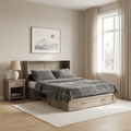 Night and Day Furniture Poppy Queen Murphy Cabinet Bed Complete - MUR-POP-QEN-BDR