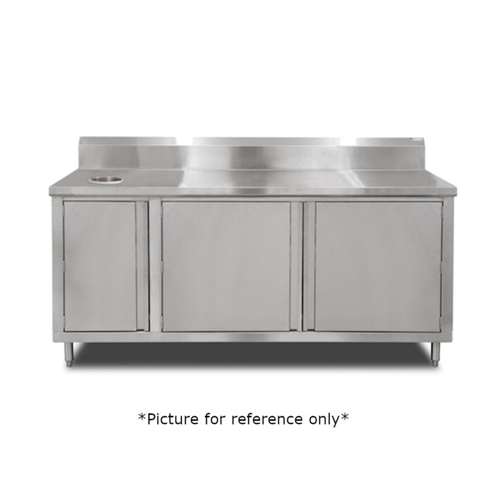 John Boos 4BU4R5-3672-L Work Table with Cabinet Base - JB4BU4R53672L