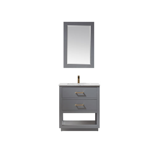Altair Designs 30" single vanity with top - 532030-WH-CA