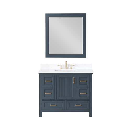 Altair Designs  42" single vanity with top - 538042-CB-AW-NM