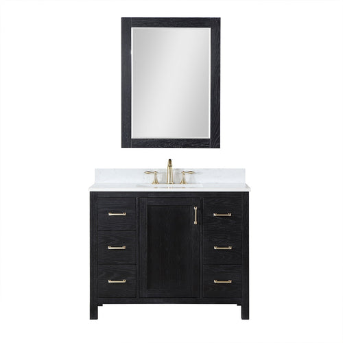 Altair Designs 42" single vanity with top - 542042-GP-AW-NM
