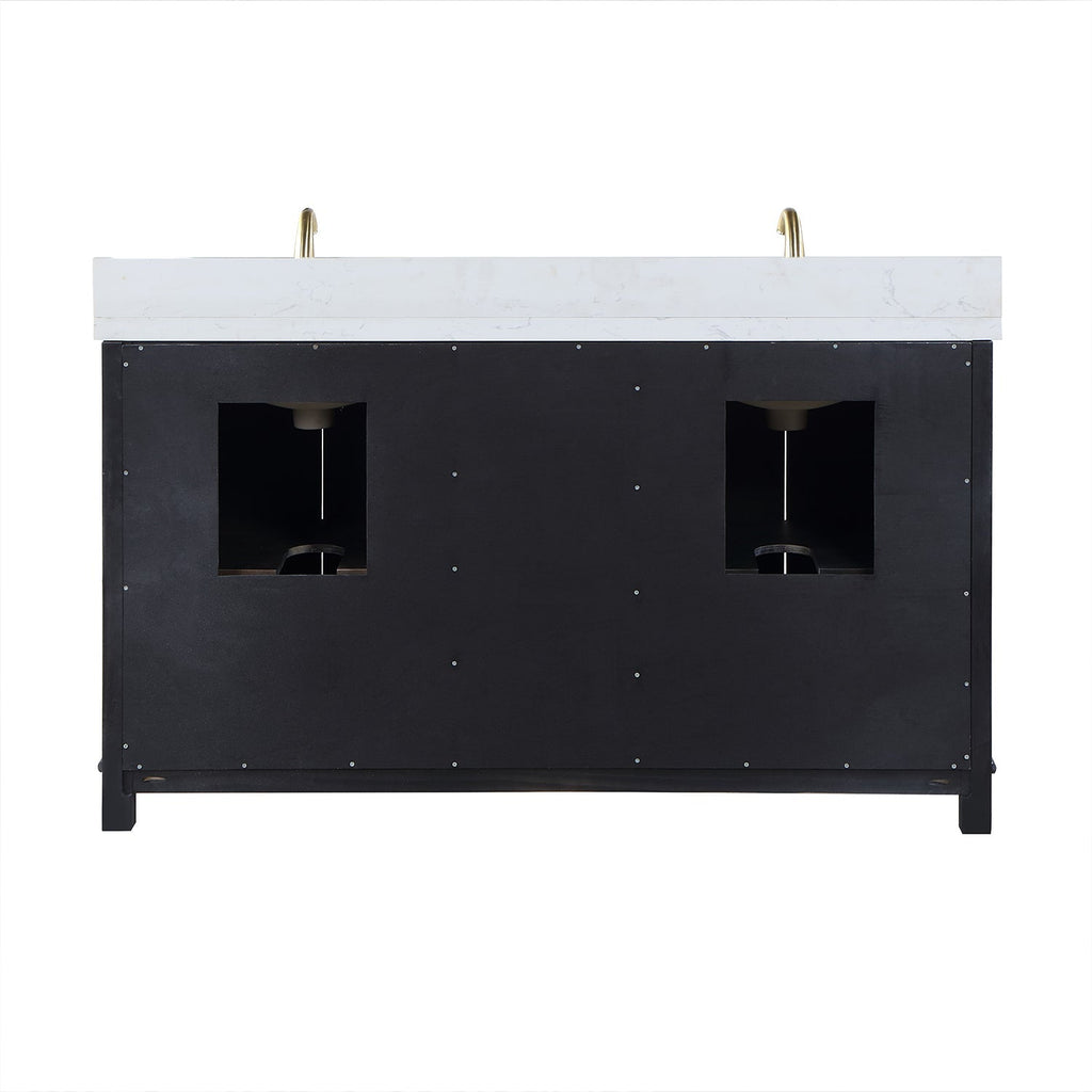 Altair Designs 60" double vanity with top - 549060-BO-AW-NM