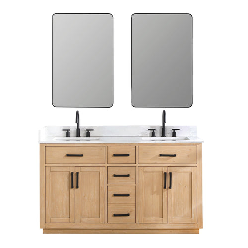 Altair Designs Gavino 60" double vanity with top - 557060-LB-GW-NM Price