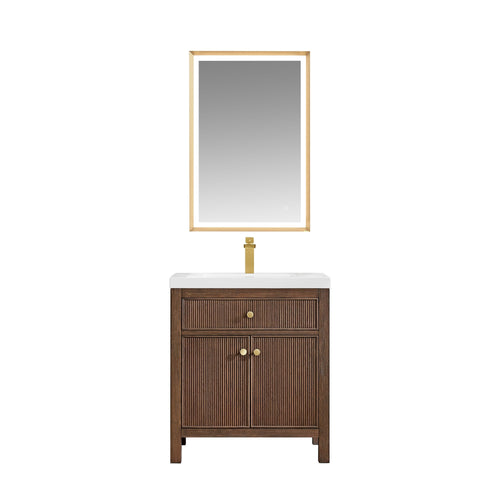 Altair Designs Cerrito 30" single vanity with top - 567030-BK-WH-NM