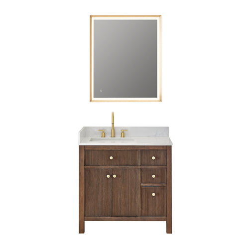 Altair Designs 36" single vanity with top - 567036-BK-GW-NM