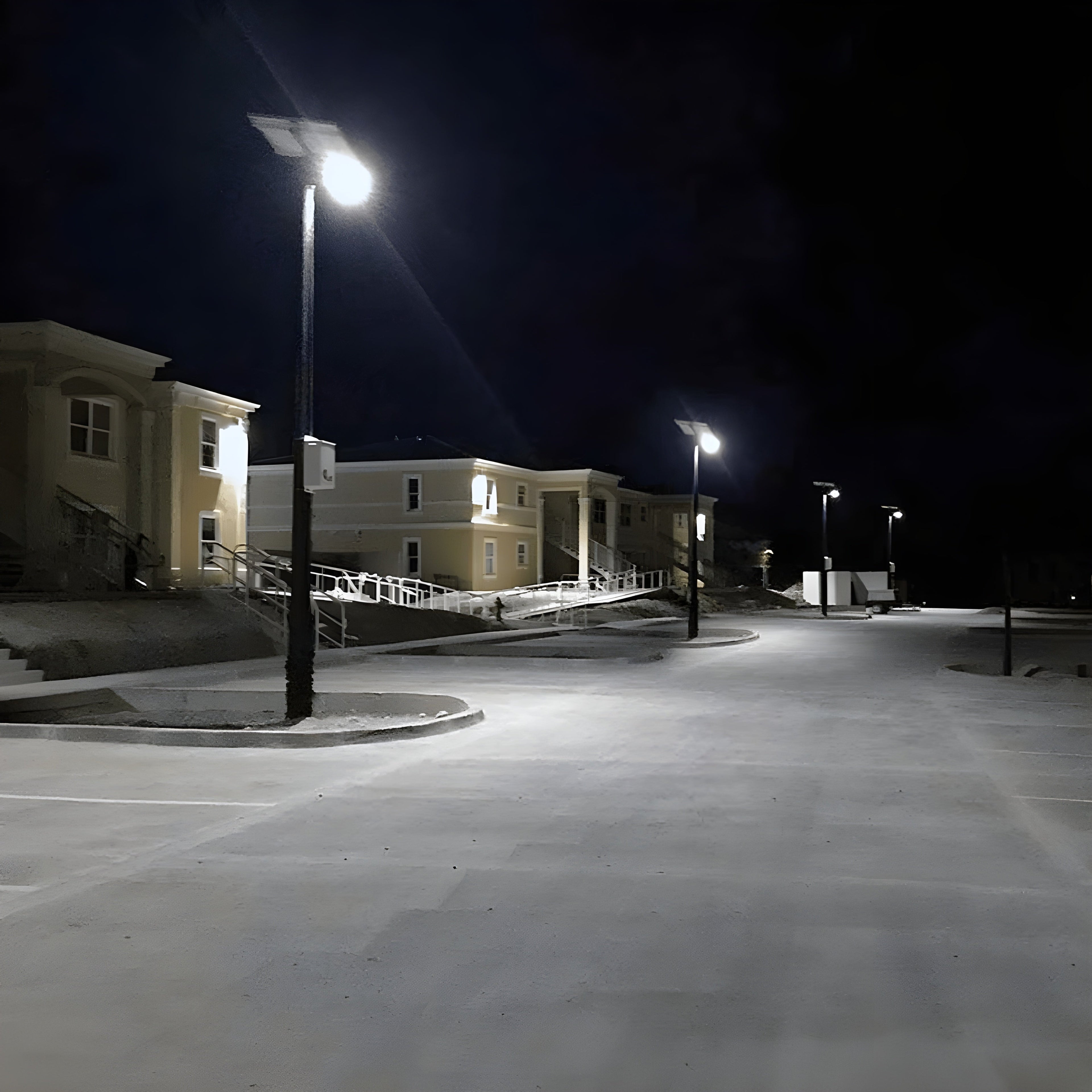 AVS Energy Solar LED Flood Light 60 Watt 8400 Lumens 5000K  - AVS-BLK-60W