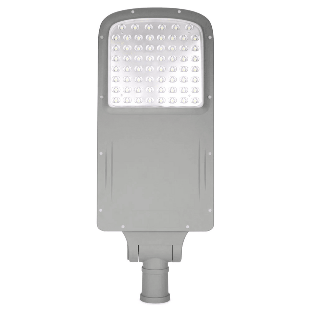 Solar LED Street Light 50 Watt 6200 Lumens 5000K | Smart Street Light Built In Bluetooth | All in One SE Street Light - AVS-CYS-50W