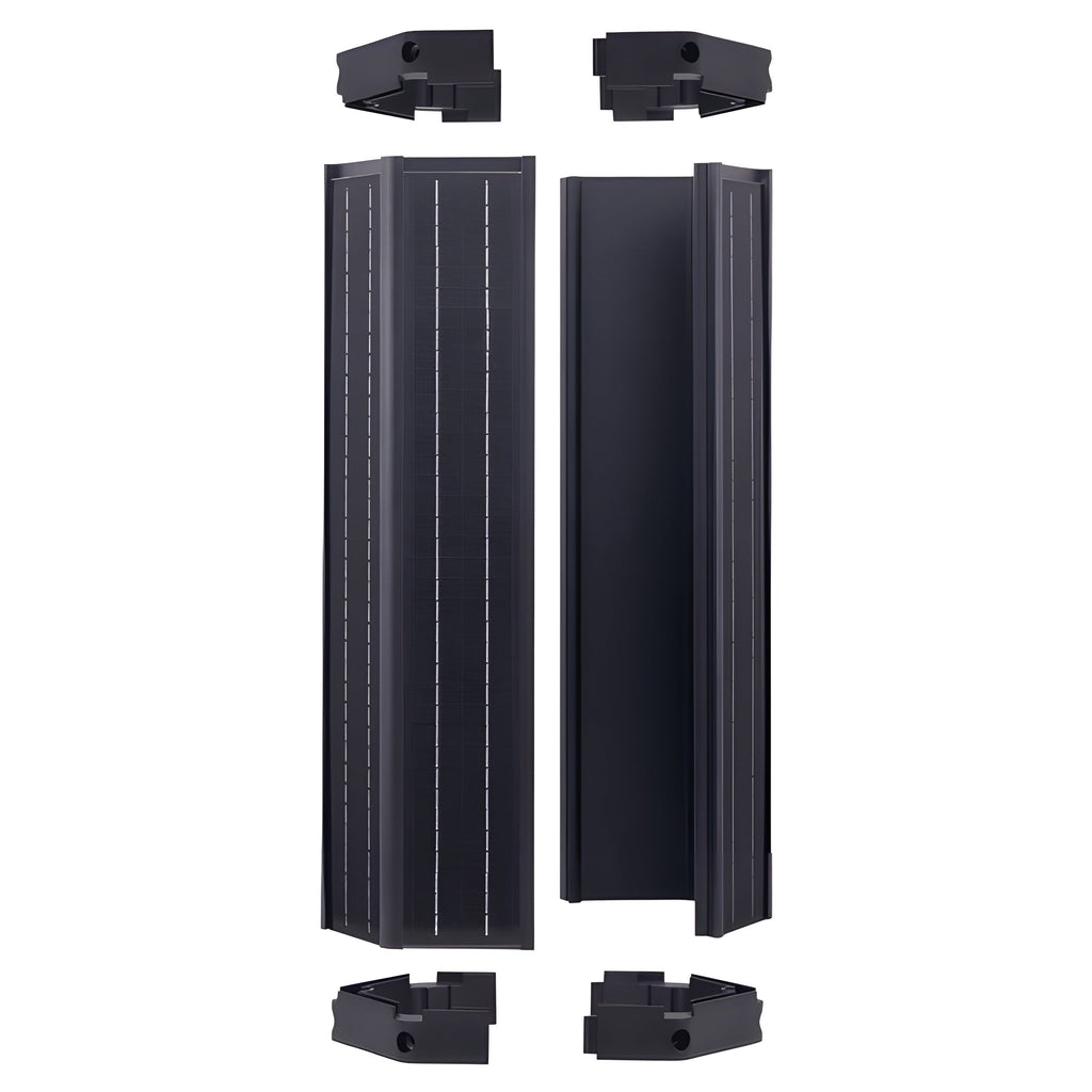 AVS Energy Solar LED Street Light 80 Watt 10800 Lumens 5000K | Smart Street Light Built In Bluetooth | All in One SE Street Light - AVS-CYS-80W