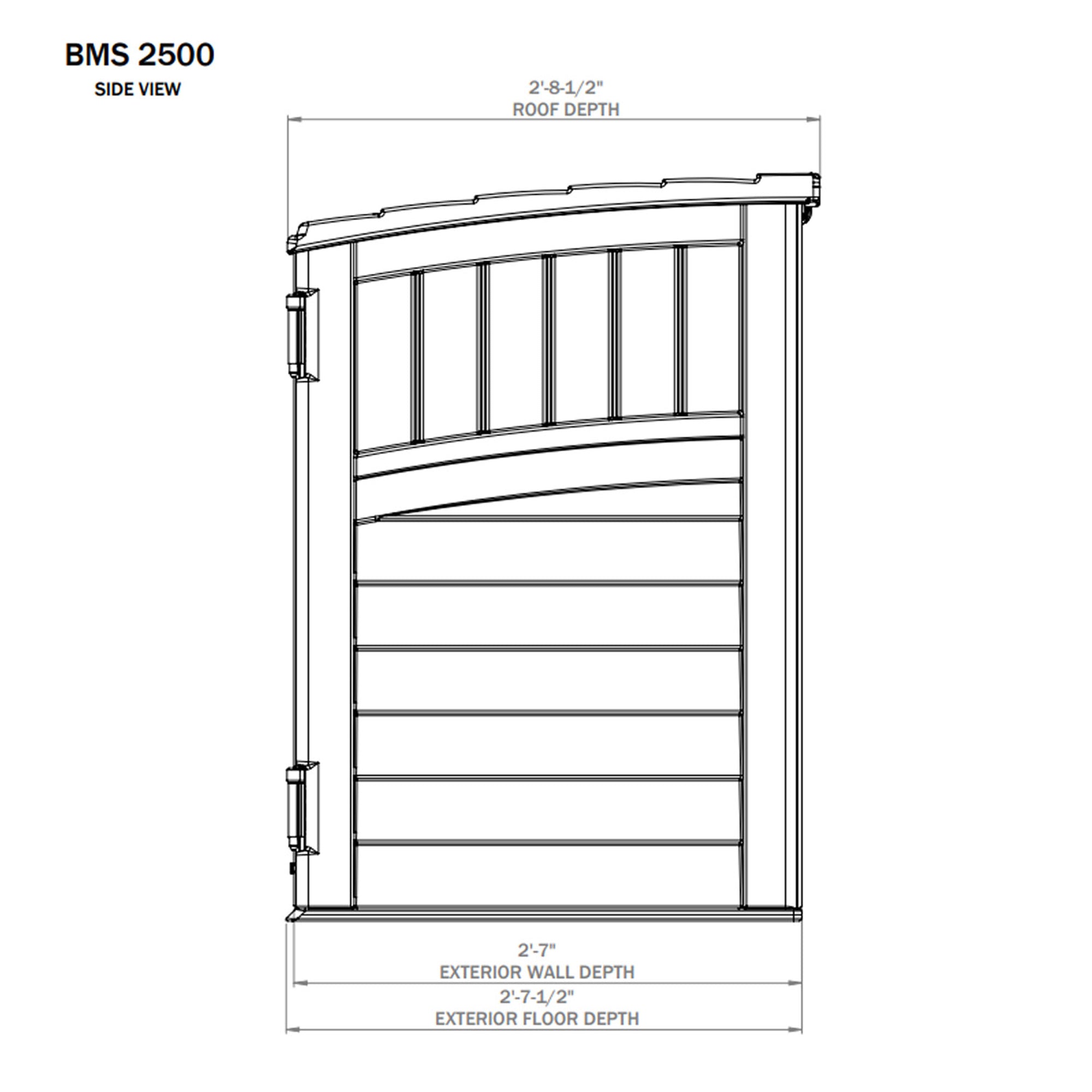 Suncast 53 x 31.5 x 45.5" Resin Storage Shed w/ Reinforced Floor, Ivory (2 Pack) - 111743