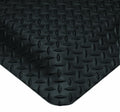 Wearwell Diamond-Plate SpongeCote UltraSoft Mat, 3' Width x 20' Length x 15/16" Thickness, Black - 414.1516x3x20BK