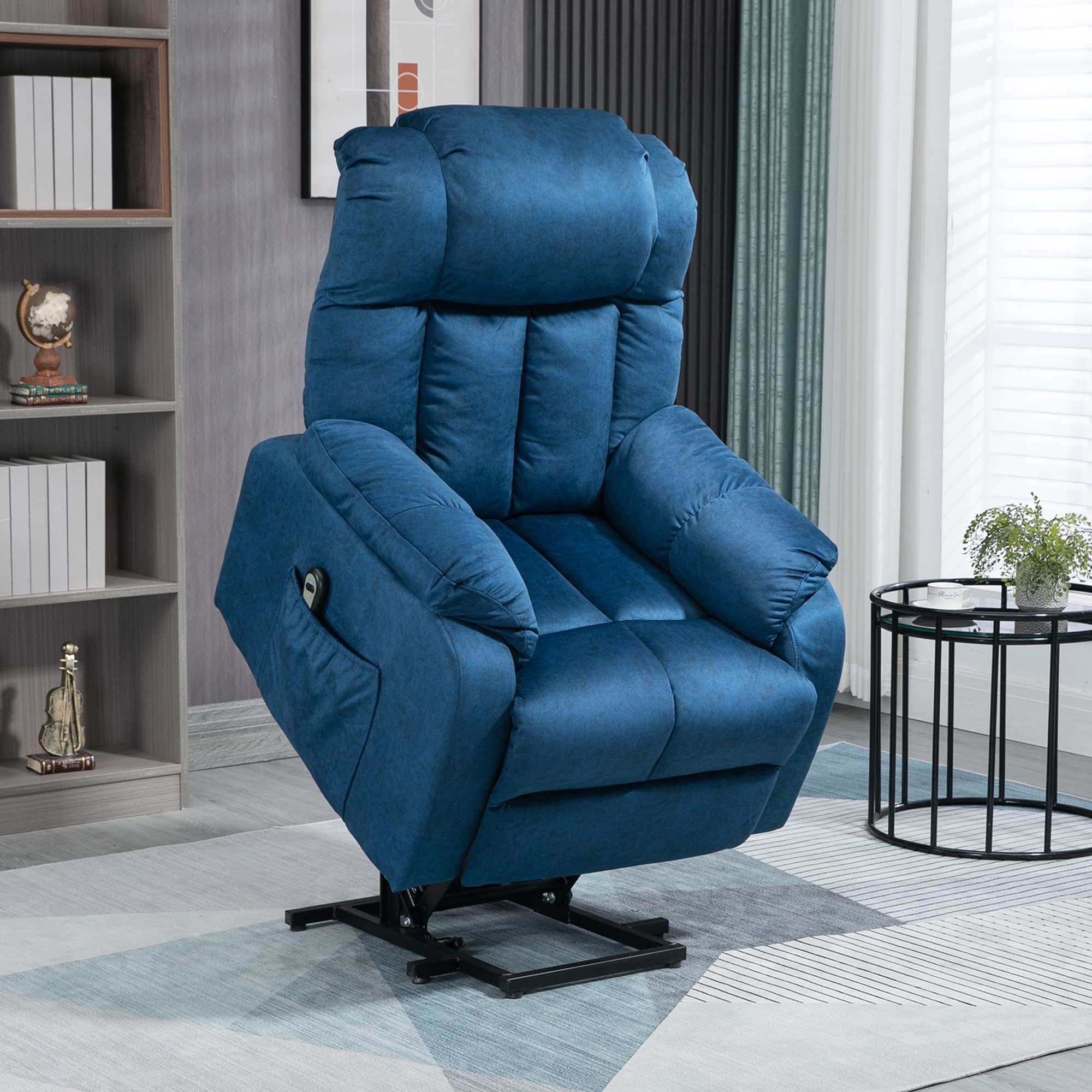 HomCom Power Lift Chair, Electric Recliner for The Elderly, Compact Living Room Chair - B09MYGQ94R-1