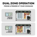 ICECO 63.4QT VL60 Dual Zone Metal Fridge Freezer with Cover - VL60D WithCover