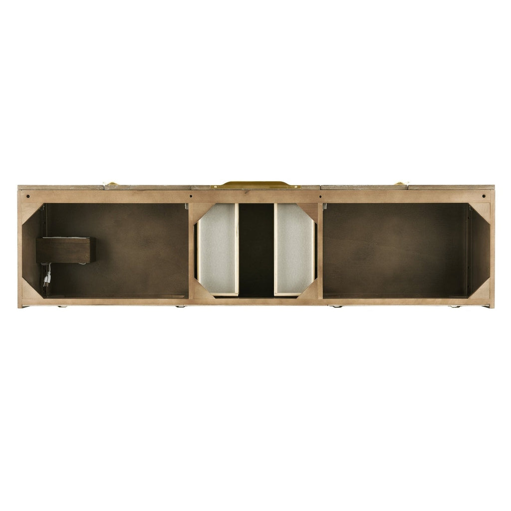 James Martin Vanities Mercer Island 72" Double Vanity - 389-V72D-AGR-G-DGG