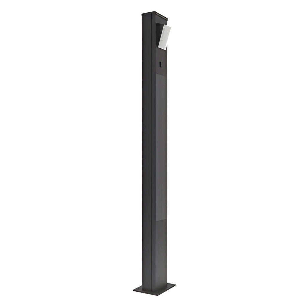AVS Energy Solar Urban Light 60 Watt 9000 Lumens 5000K Black Housing Pathway Lighting Landscape Light Solar Resistant Bollard Light - AVS-TOTEM-60W