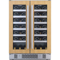 Avallon 24 Inch Wide 42 Bottle Capacity French Door Wine Cooler with LED Lighting - AWC242FDPRG