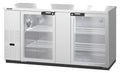 Hoshizaki BB69-G-S | 70" Wide 2 Glass Door Stainless Steel Back Bar - BB69-G-S