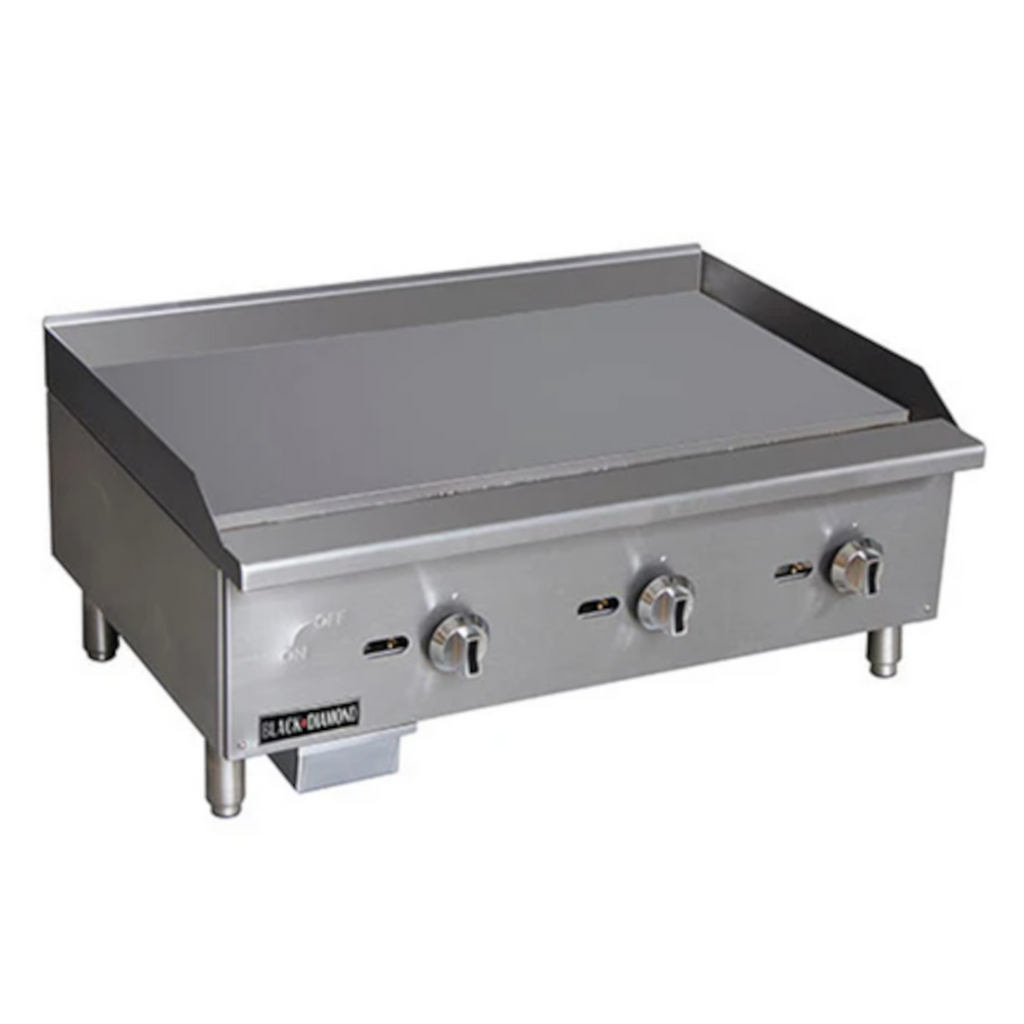 Adcraft BDECTG-36/NG Black Diamond Standard Series Gas Griddle 36"W - BDECTG-36/NG-36/NG