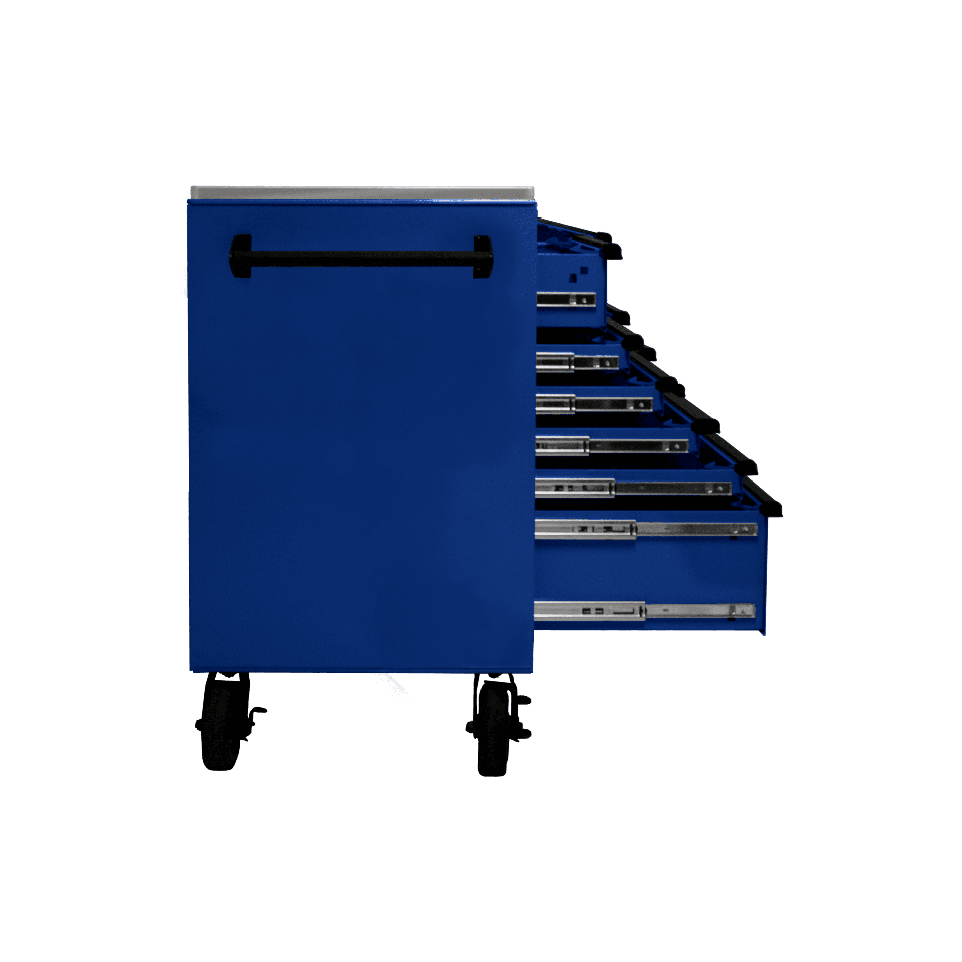Homak  72” RS Pro Series 16 Drawer Roller Cabinet with Stainless Steel Top - BK04072164