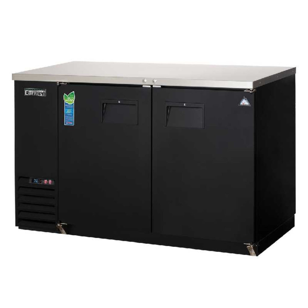 Everest Commercial 49" Back Bar Cooler Two Section 14 cu. ft. - EBB48-24