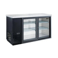 Dukers DBB60-S2 60" Two Sliding Door Back Bar Cooler 15.2 Cu. Ft. - DBB60-S2