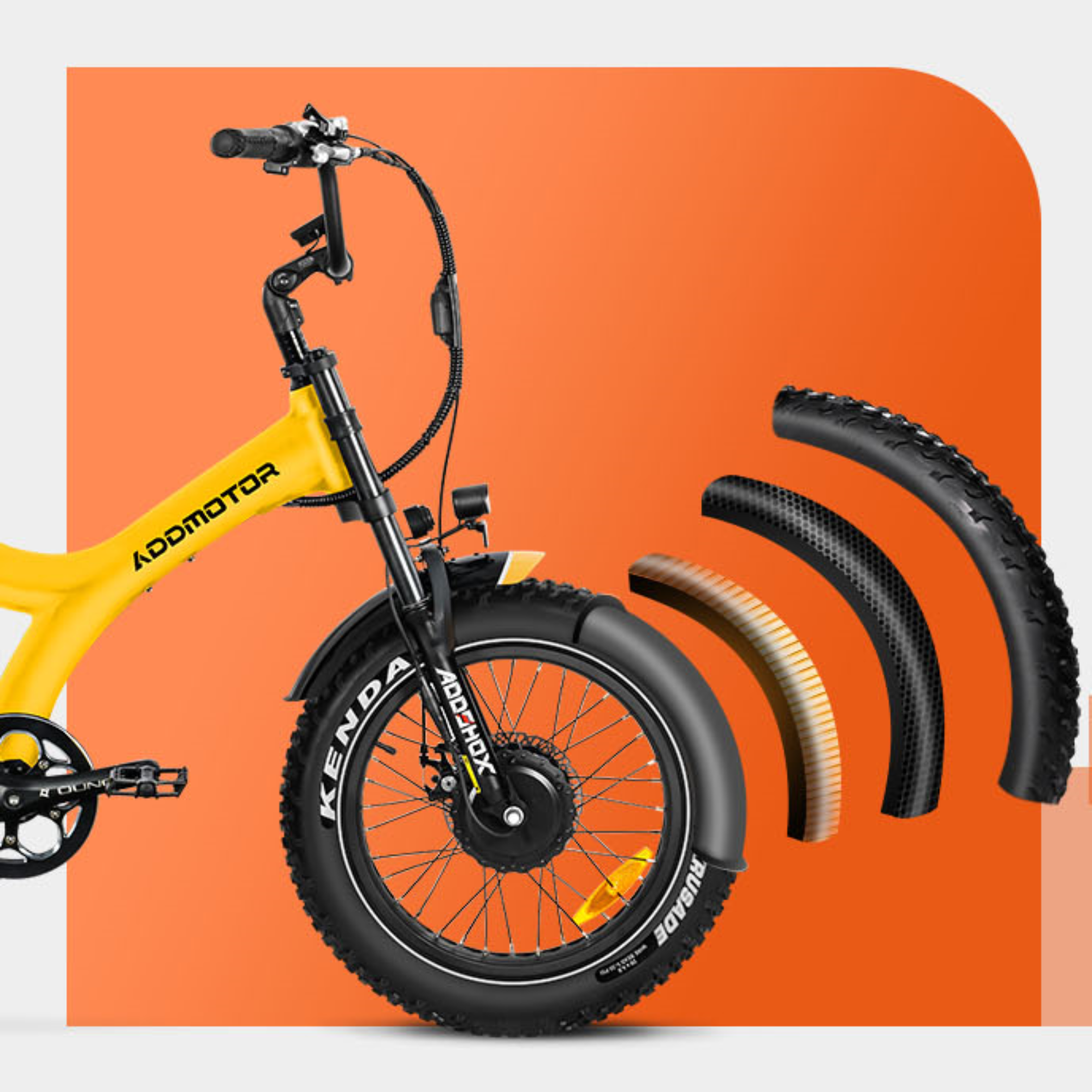Addmotor 750W Herotri M-365X Banana Seat Electric Trike - EB-ADD-M365X-ORG